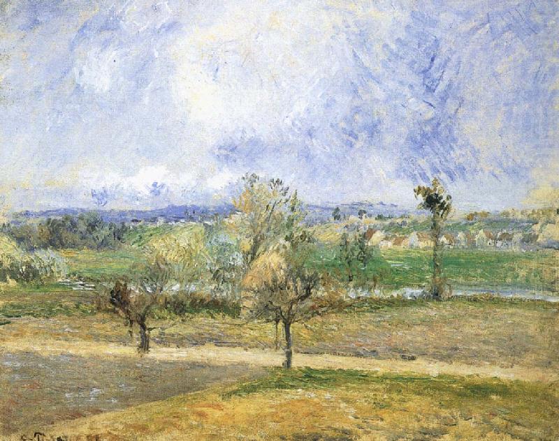 Rain scenery, Camille Pissarro